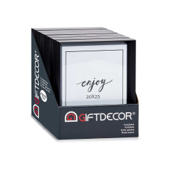 20X25CM BLACK PLASTIC PHOTOFRAME
