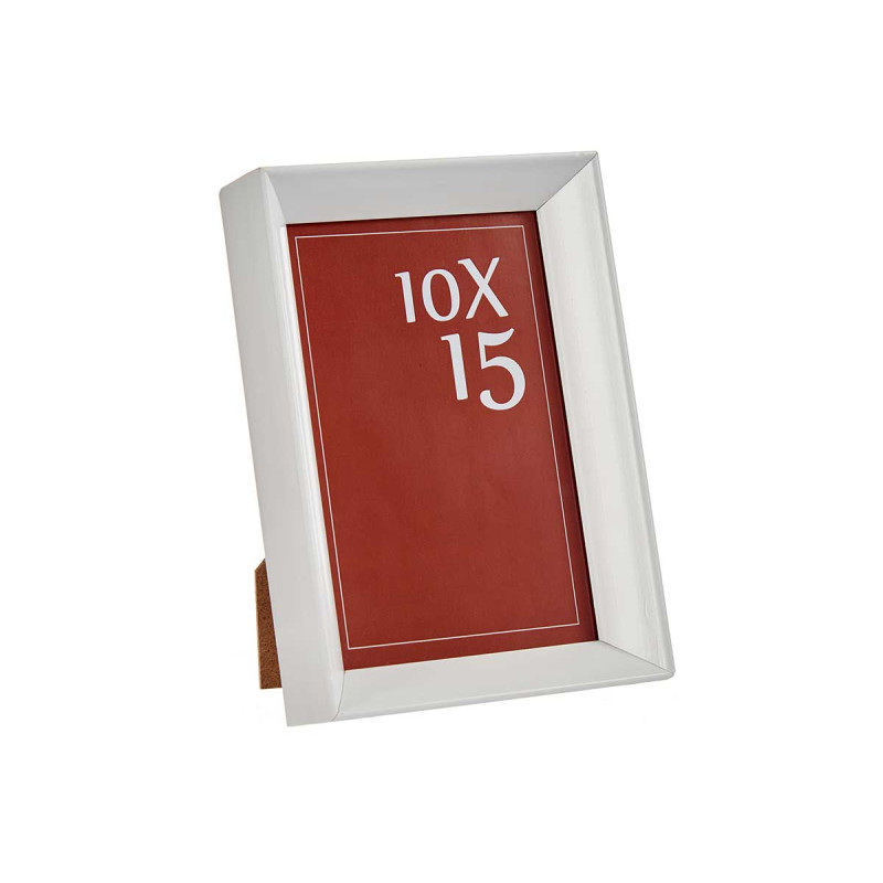 10X15CM WHITE PLASTIC PHOTOFRAME