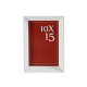 PORTEPHOTO PLASTIQUE MOULURE BLANC 10X15CM