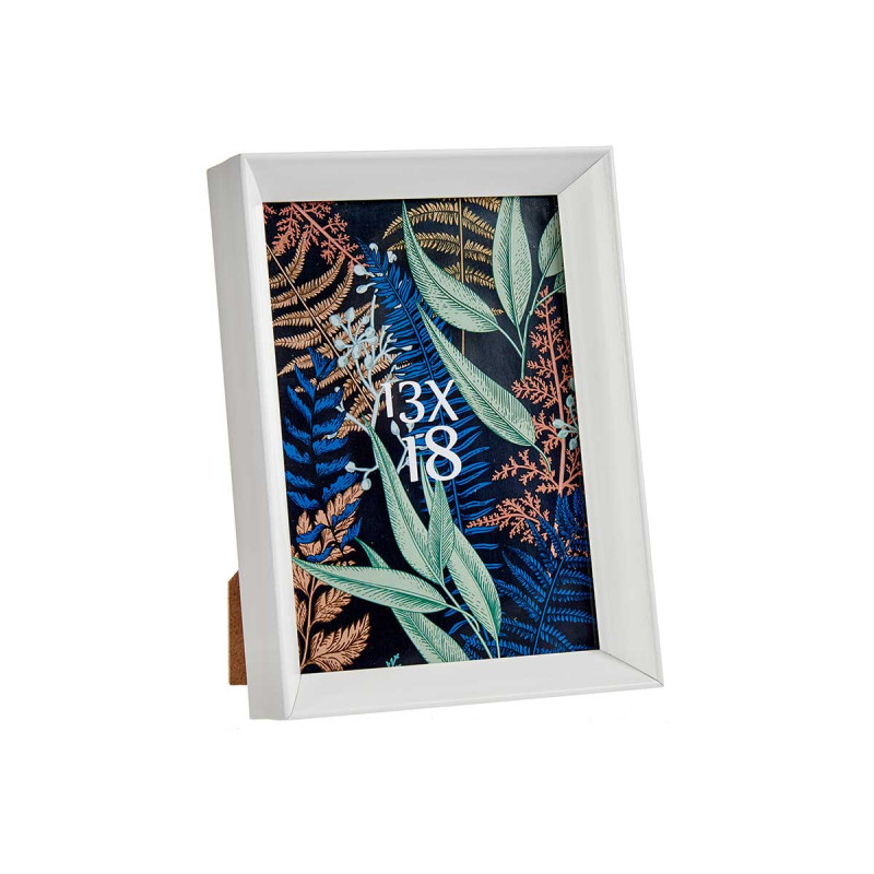 13X18CM WHITE PLASTIC PHOTOFRAME