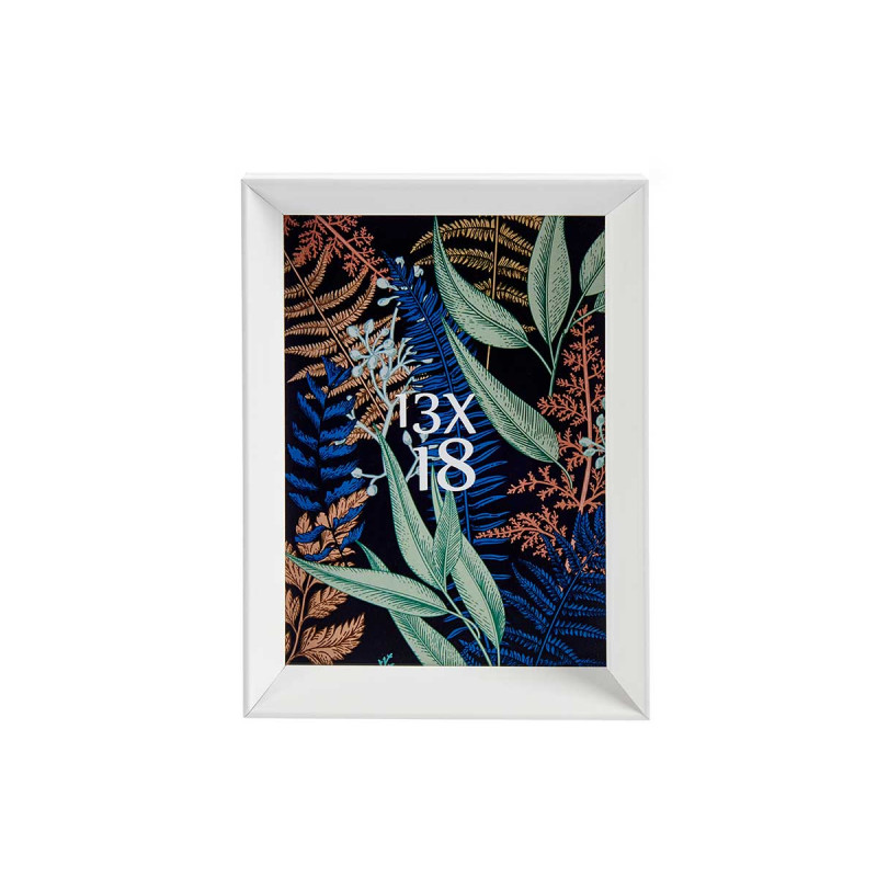 13X18CM WHITE PLASTIC PHOTOFRAME