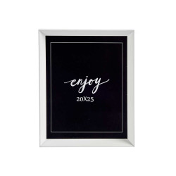 PORTAFOTO PLASTICA STAMPAGGIO BIANCO 20X25CM