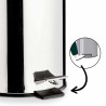 PAPELERA 3L ACERO INOXIDABLE CON PEDAL