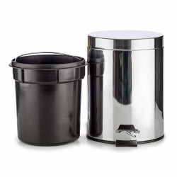 PAPELERA 3L ACERO INOXIDABLE CON PEDAL