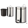 CORBEILLE A PAPIER ACIER 5L AVEC PEDALE
