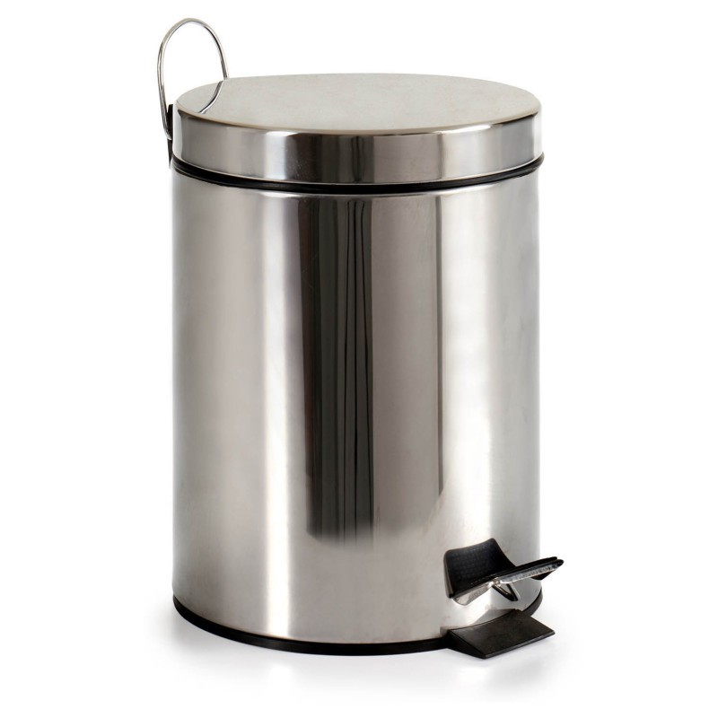CORBEILLE A PAPIER ACIER 5L AVEC PEDALE