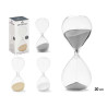 SAND TIMER 20CM ASSOR3 NEUTRAL COLORS 30 MIN APROX