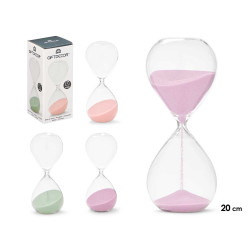 SABLIER 15CM ASRT 3 COUL PASTEL ENVIRON 30 MINUTES