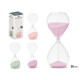 SABLIER 15CM ASRT 3 COUL PASTEL ENVIRON 30 MINUTES