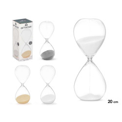 AMPULHETA 25CM SORT 3 COR NEUTROS 45 MIN APROX