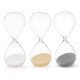 SABLIER 15CM ASRT 3 COUL NEUTRE ENVIRON 45 MINUTES