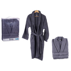500GR L/XL GREY BATH ROBE