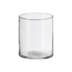 VASE CYLINDRIQUE VERRE 9 X 9 X 10 CM