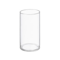 VASE CYLINDRIQUE VERRE 10X20CM