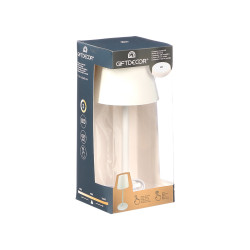 LAMPE TABLE LED MÉTAL MIDNIGHT USB BLANCHE