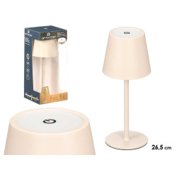 LAMPARA MIDNIGHT METAL LED SOBREMESA USB BEIGE