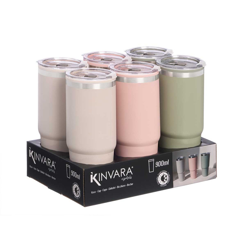 COPO DUPLA CAMADA 900 ML SORT 3 COR