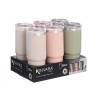 BICCHIERE DOPPIO STRATO 900 ML ASS 3 COL