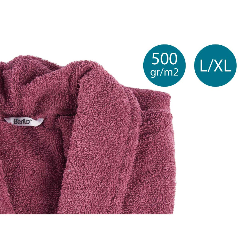 500GR L/XL RED BATH ROBE