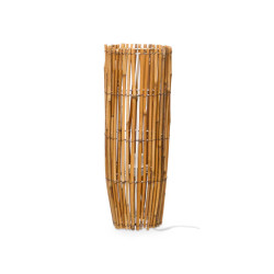 ROUND CANE SMALL LAMP