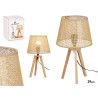 TABLE LAMP NATURAL CONICAL SHADE 39 CM