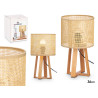 CANDEEIRO DE MESA NATURAL CILINDRO 36CM