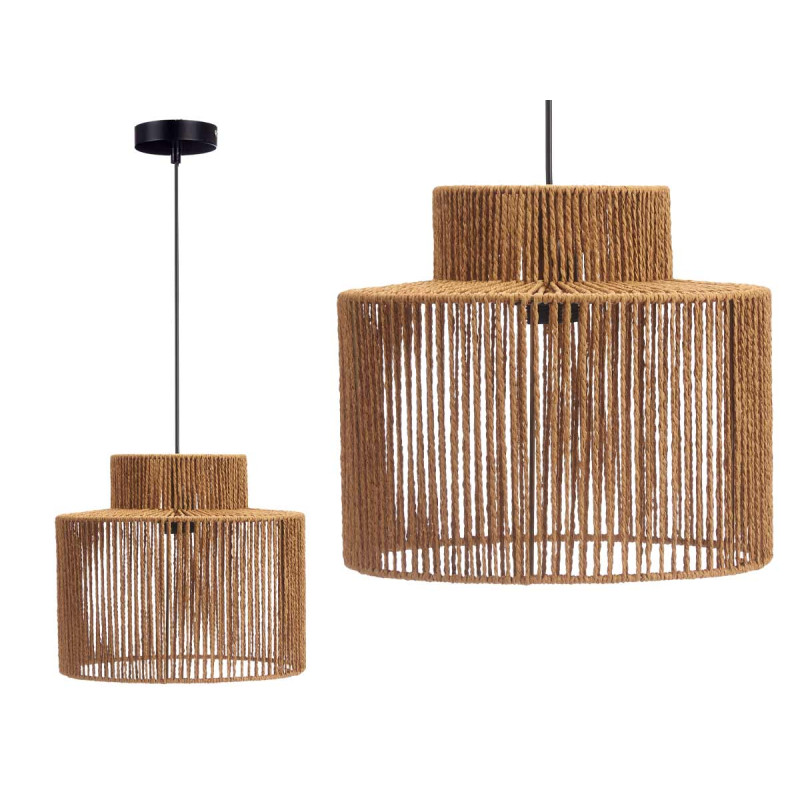 LAMPADA DA SOFFITTO CILINDRO CORDA