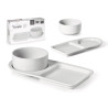SET 2 PZ CIOTOLA E PIATTO  PORCELLANA BRUNCH