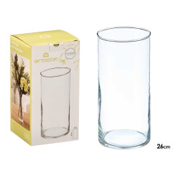 JARRON CRISTAL CILINDRO 12CM DIAM X 26CM