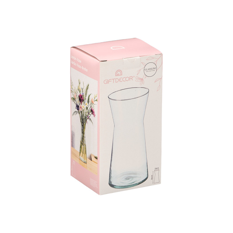 VASE VERRE LARGE BOUCHE 26CM