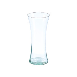 VASE VERRE ÉTROIT BOUCHE LARGE 26CM