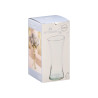 NARROW CRYSTAL VASE WIDE MOUTH 26CM