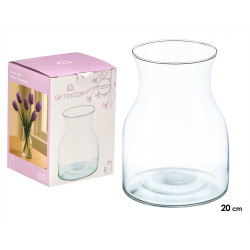 VASO VETRO LARGO FORMA 20CM
