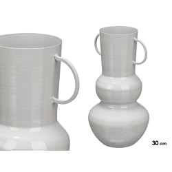 VASE BOULE 30CM GRIS
