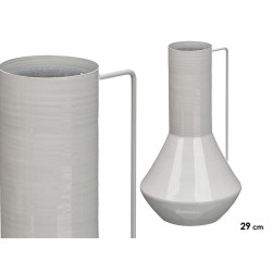 VASE CONIQUE 29CM GRIS