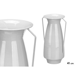 CONICAL VASE 41CM GREY