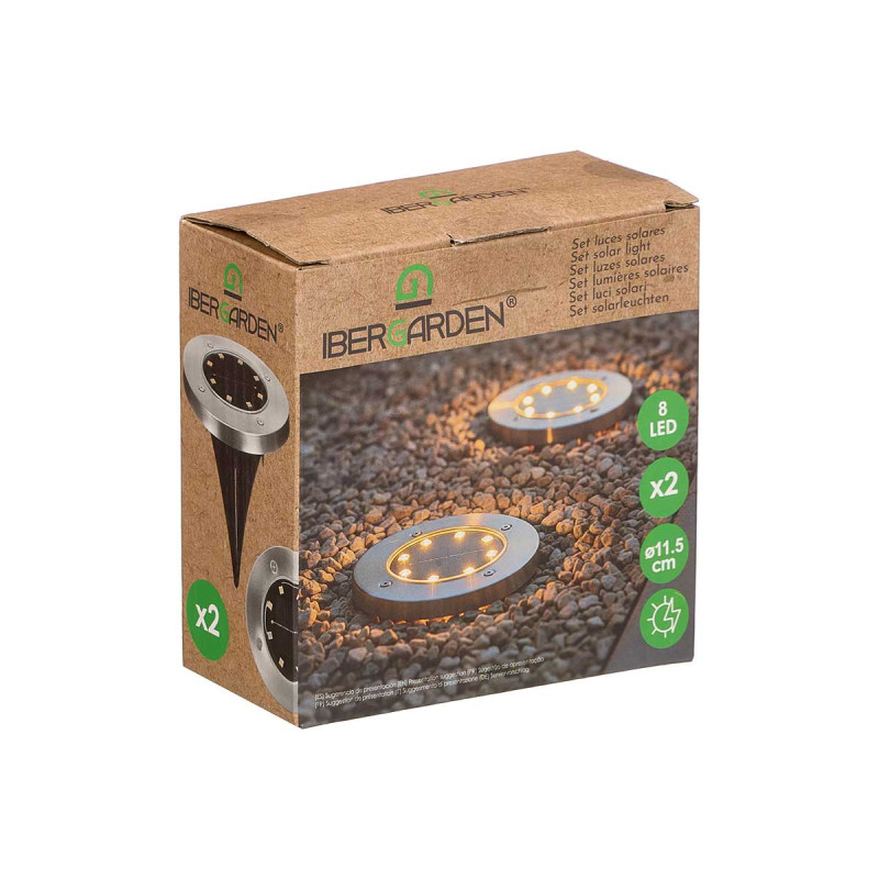 SET 2 LUZES SOLARES LUZ FRIA