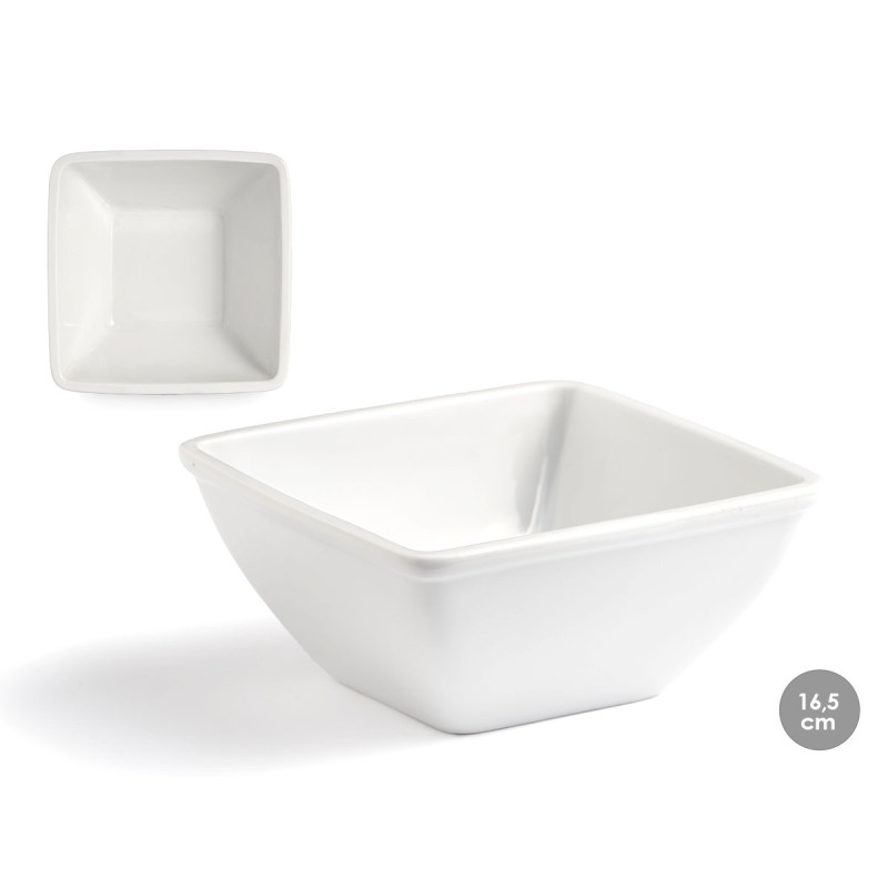 SQUARED PORCELAIN BOWL 16,5CM