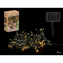 TIRA LUZ SOLAR 8 M 100 LED LUZ QUENTE