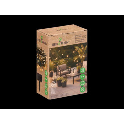 TIRA LUZ SOLAR 11M 100 LED LUZ CALIDA
