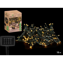 TIRA SOLAR 15M 240 LED LUZ CALIDA
