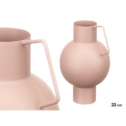 VASO IN ACCIAIO BOMBATO SABBIA PASTELLO