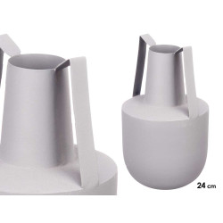 JARRON ACERO DOBLE ASA GRIS PASTEL