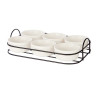 SET 6 PCS PORCELAIN APPETIZER WITH STAND