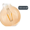 BOMBILLA LED VINTAGE 150MM
