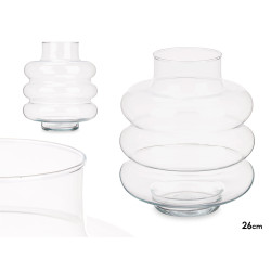 GLASS CLOUD VASE 23X26CM