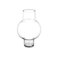 GLASS CLOUD VASE 25X39CM