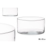 VASO DI VETRO CILINDRO 10CM DIAM 20 CM 