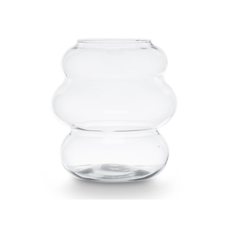 GLASS CLOUD VASE 25CM