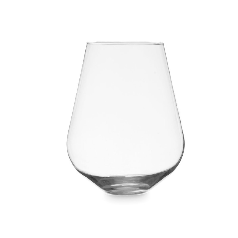 VASE EN VERRE FORME GOBELET  28CM 